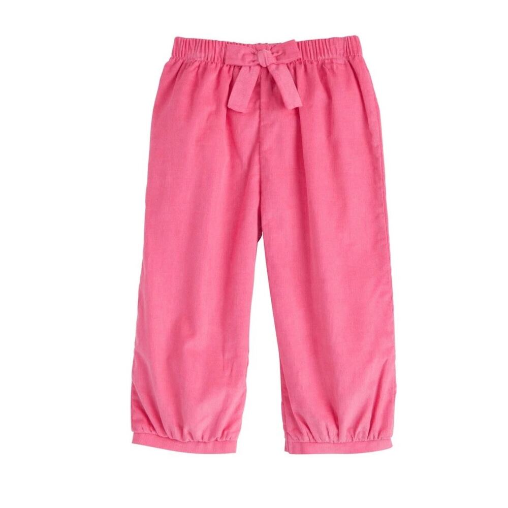Little English Pink Cord Bow Pant size 4T